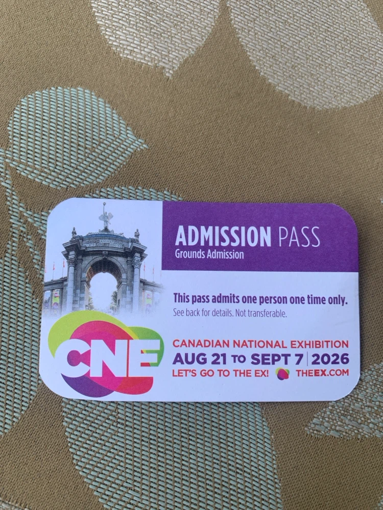 Canadian National Exhibition Admission Pass 2026