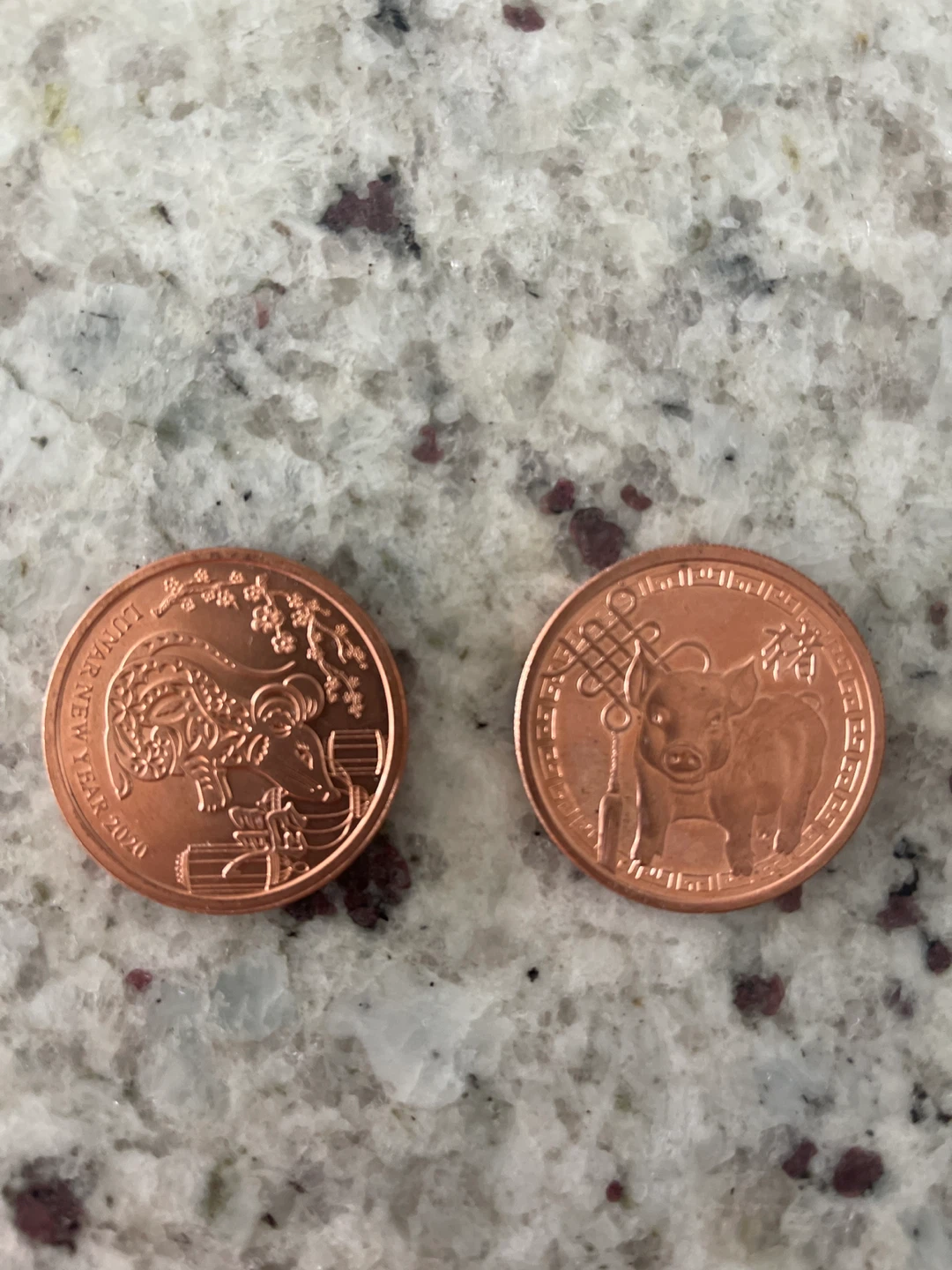 2020 & 2016 Lunar New Year Copper Coins