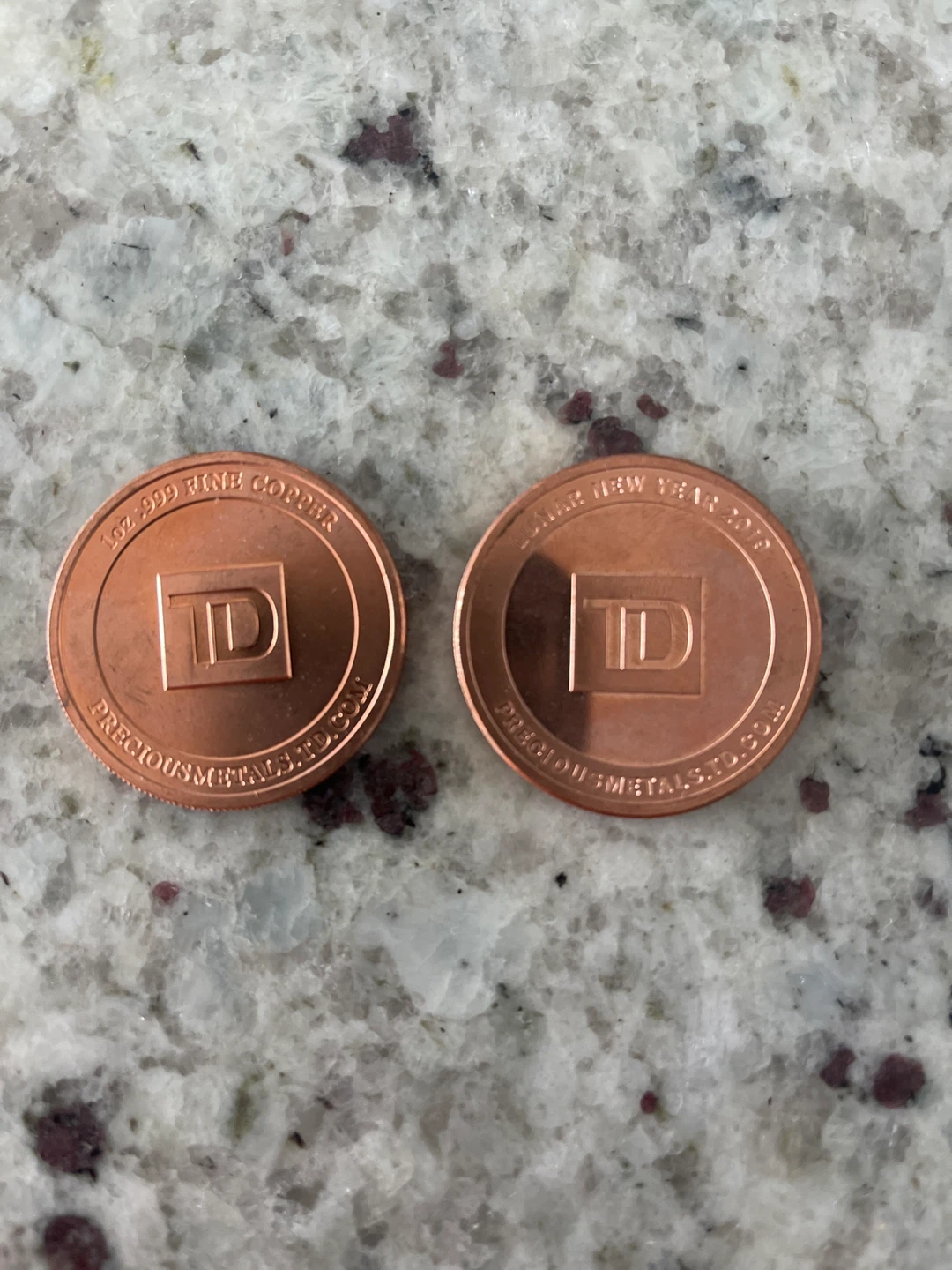 2020 & 2016 Lunar New Year Copper Coins - photo 2