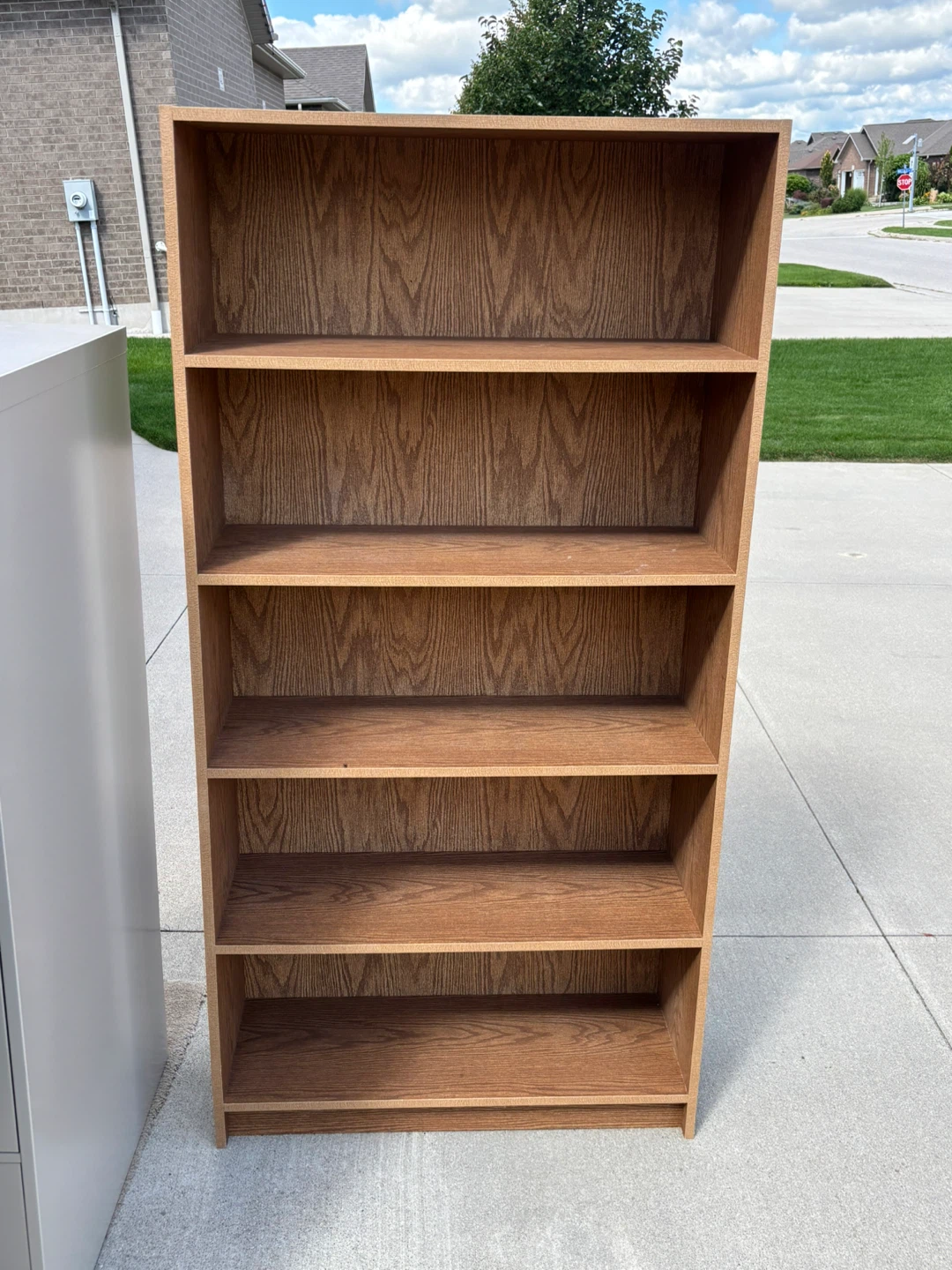 Brown Wood Bookshelf
