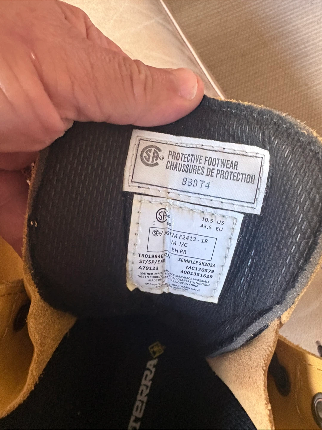 Terra Work Boots Size 10.5 - photo 4