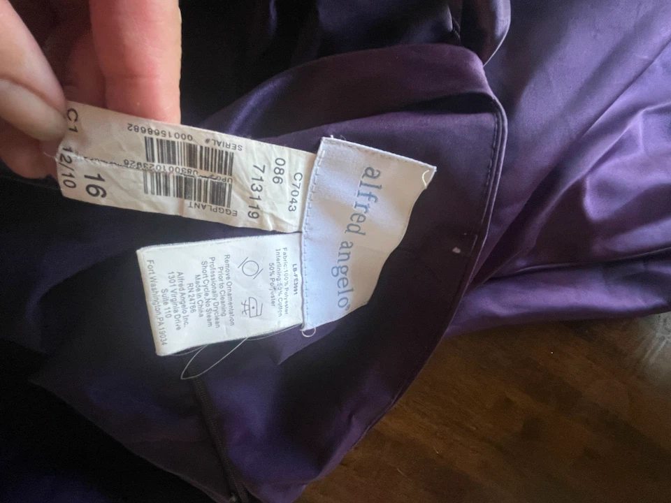 Alfred Angelo Purple Dress - photo 4