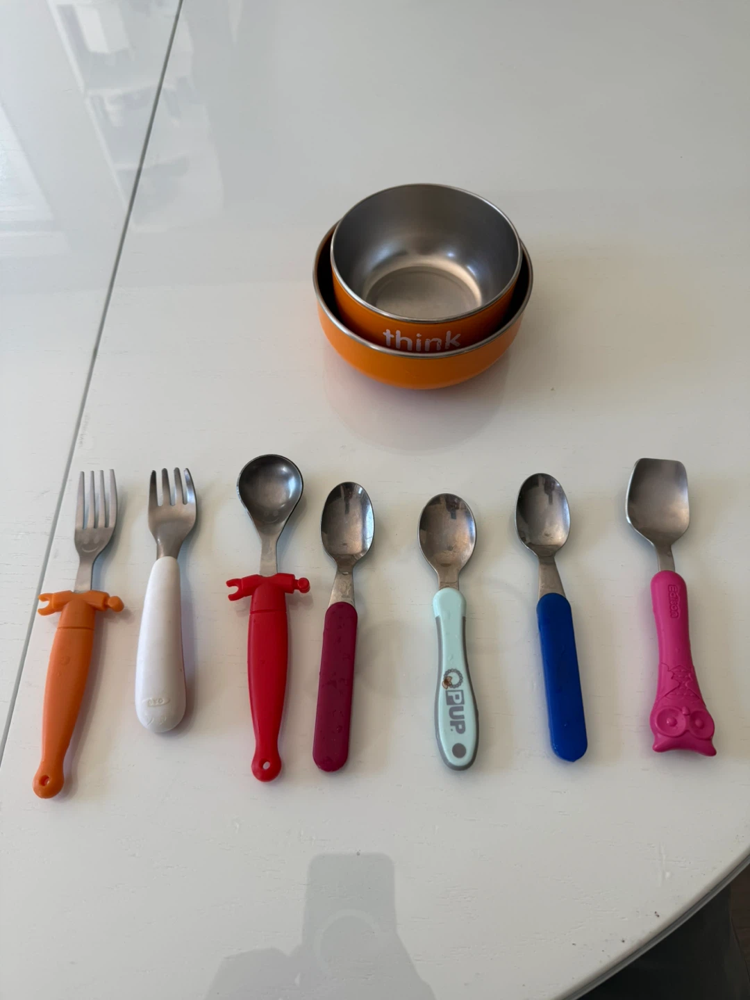 Assorted Kids Utensils and Bowls