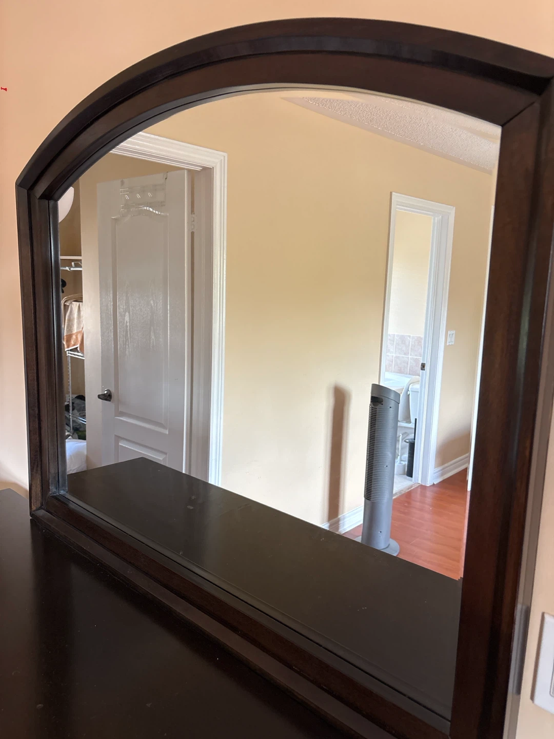 Dark Wood Dresser with Matching Mirror - photo 3