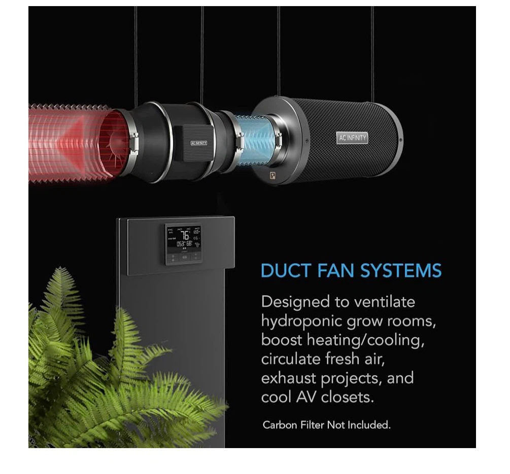 AC Infinity Cloudline T8 Duct Fan System - photo 2