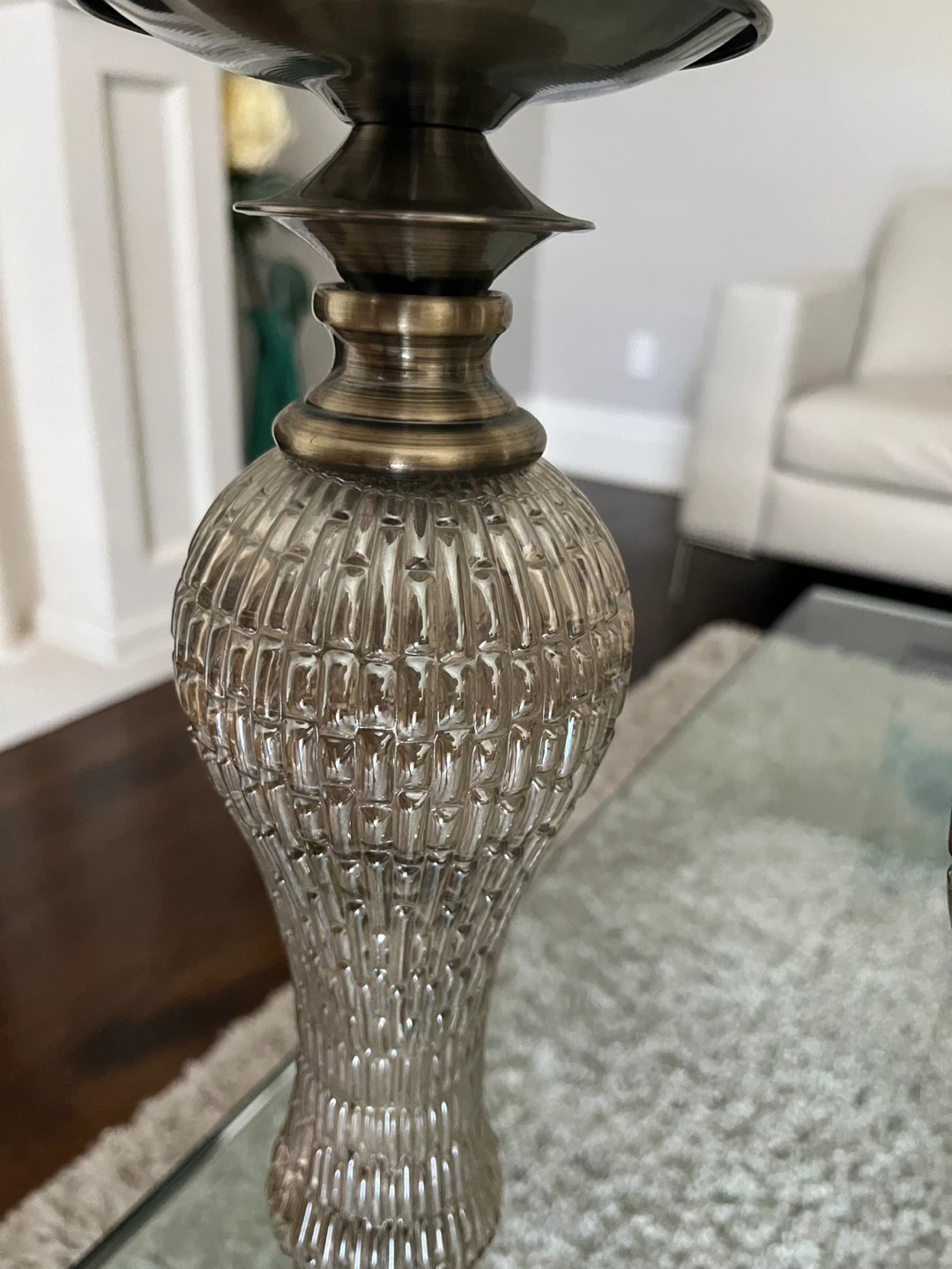 Set of Two Brass Candle Holders - photo 2