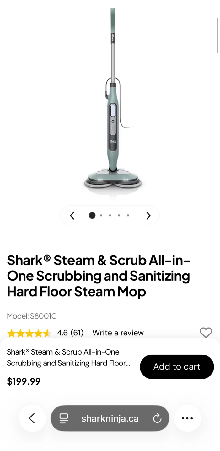 Shark Steam & Scrub All-in-One Steam Mop S8001C