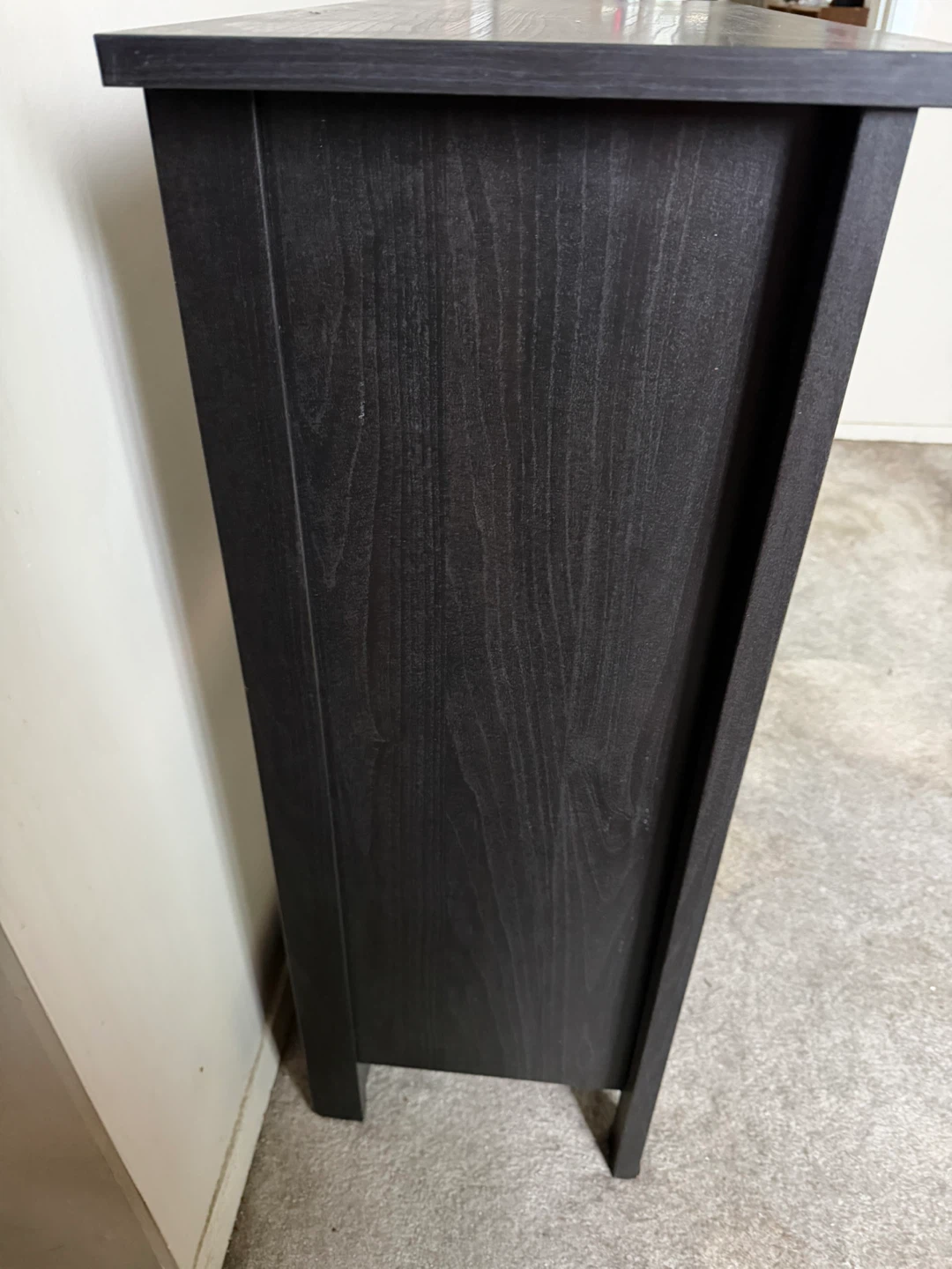 Dark wood shelving unit - photo 2
