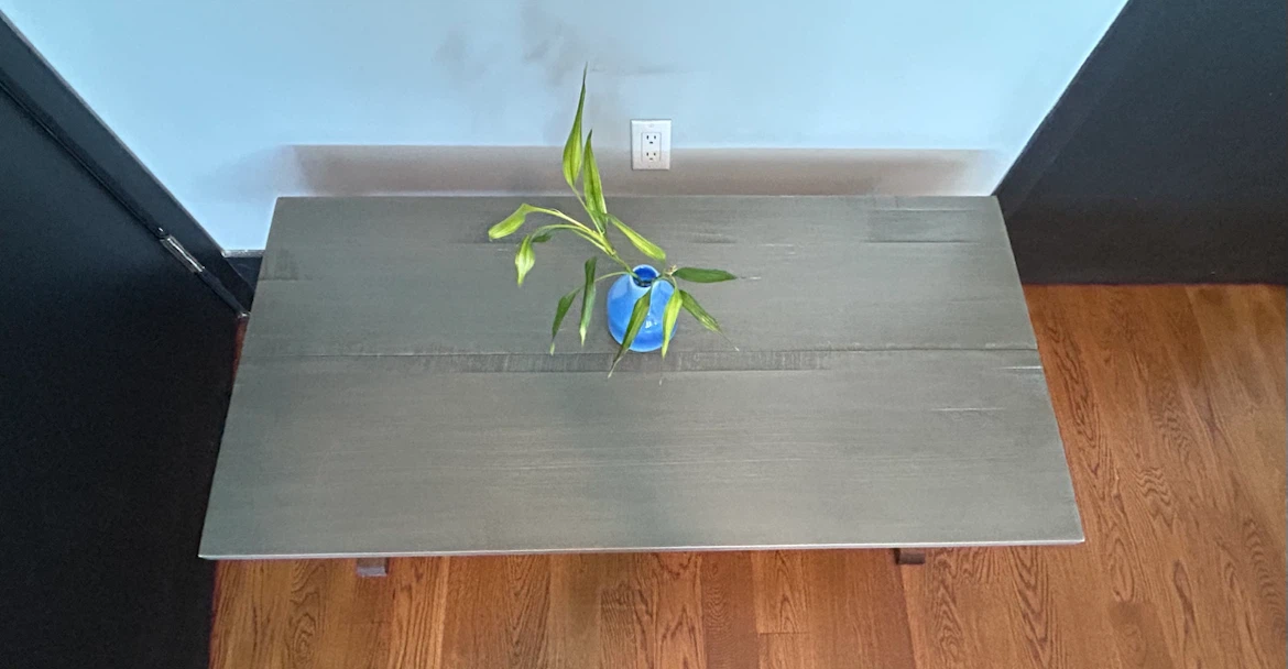 Rustic Wood and Concrete Coffee Table - photo 3