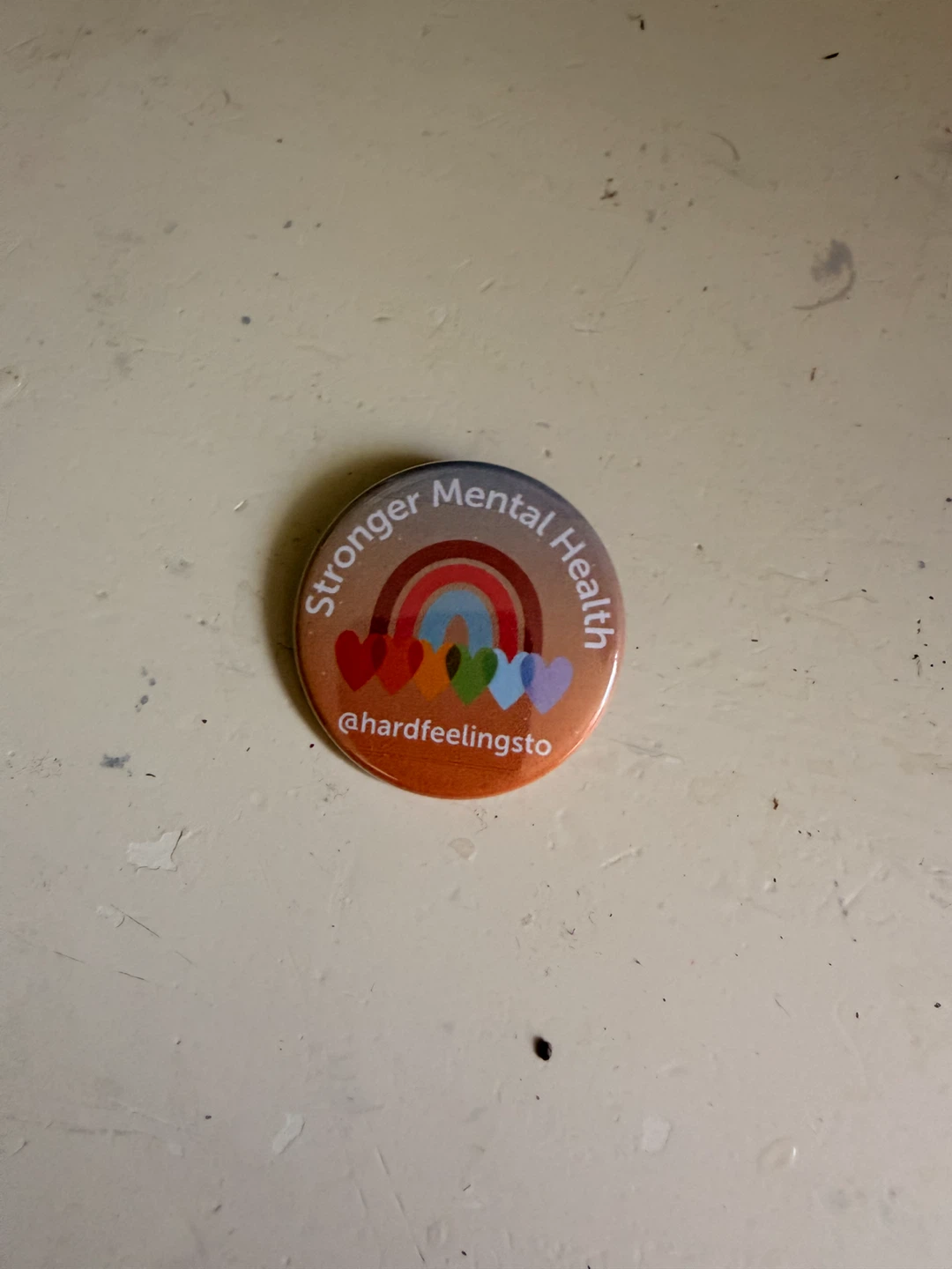 Stronger Mental Health Button Pin