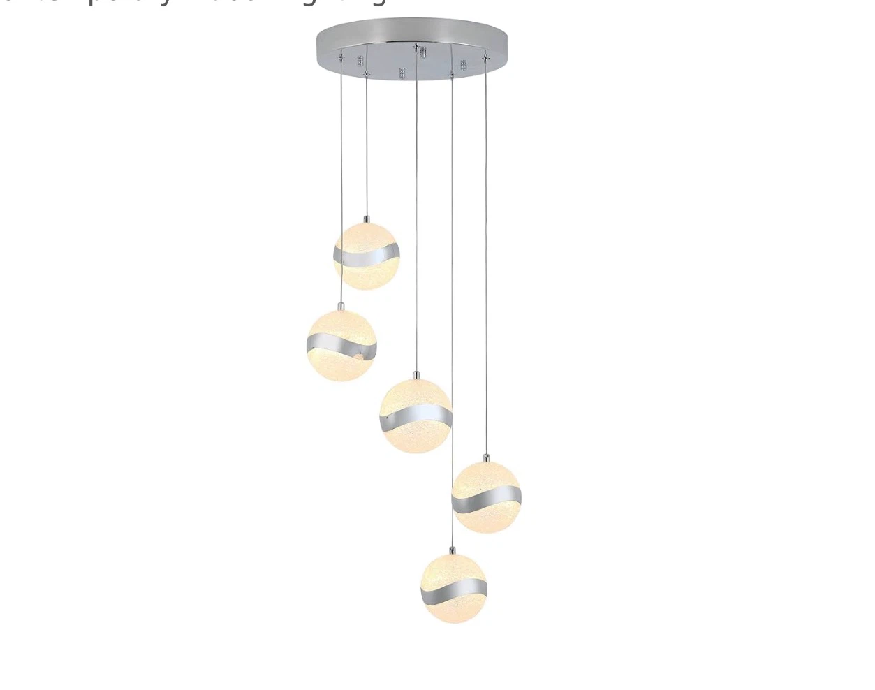 5-Light Multi-Globe Pendant Light - photo 5