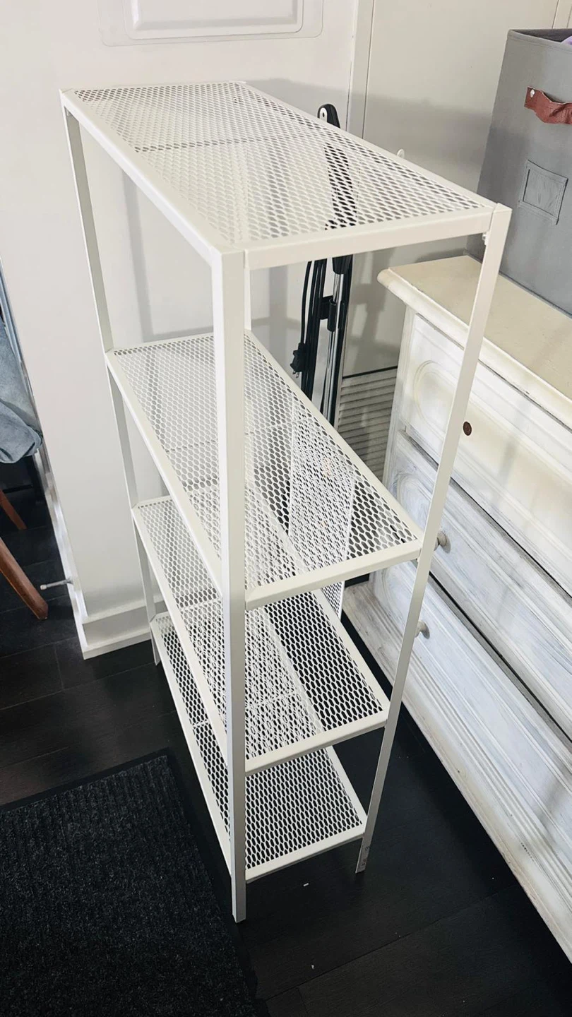 IKEA BAGGEBO Shelf unit, metal/white - photo 2