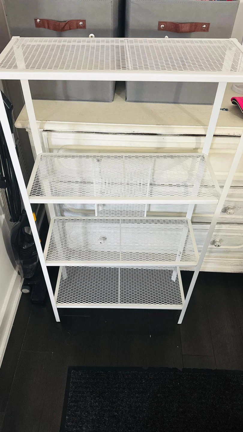 IKEA BAGGEBO Shelf unit, metal/white - photo 3