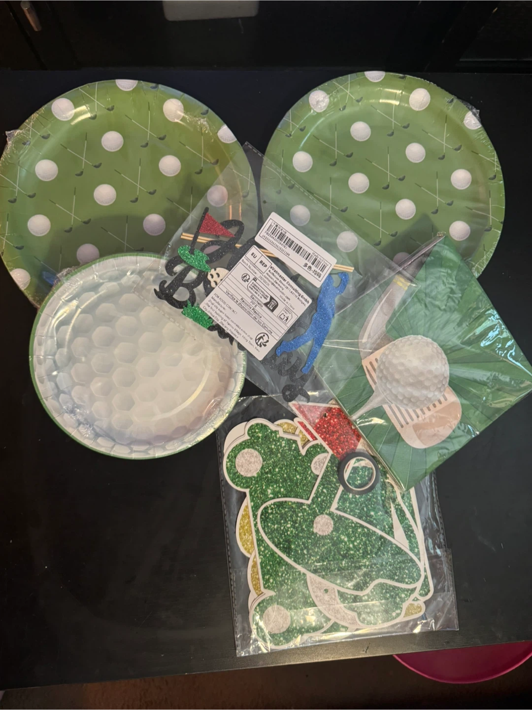 Golf Themed Birthday Party Supplies Set
