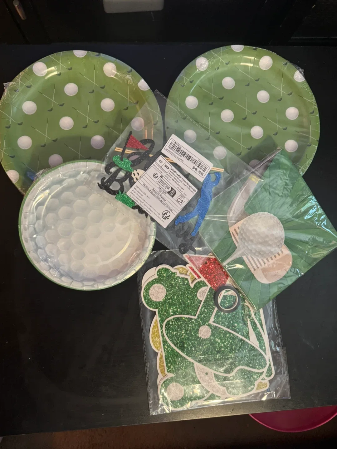 Golf Themed Birthday Party Supplies Set