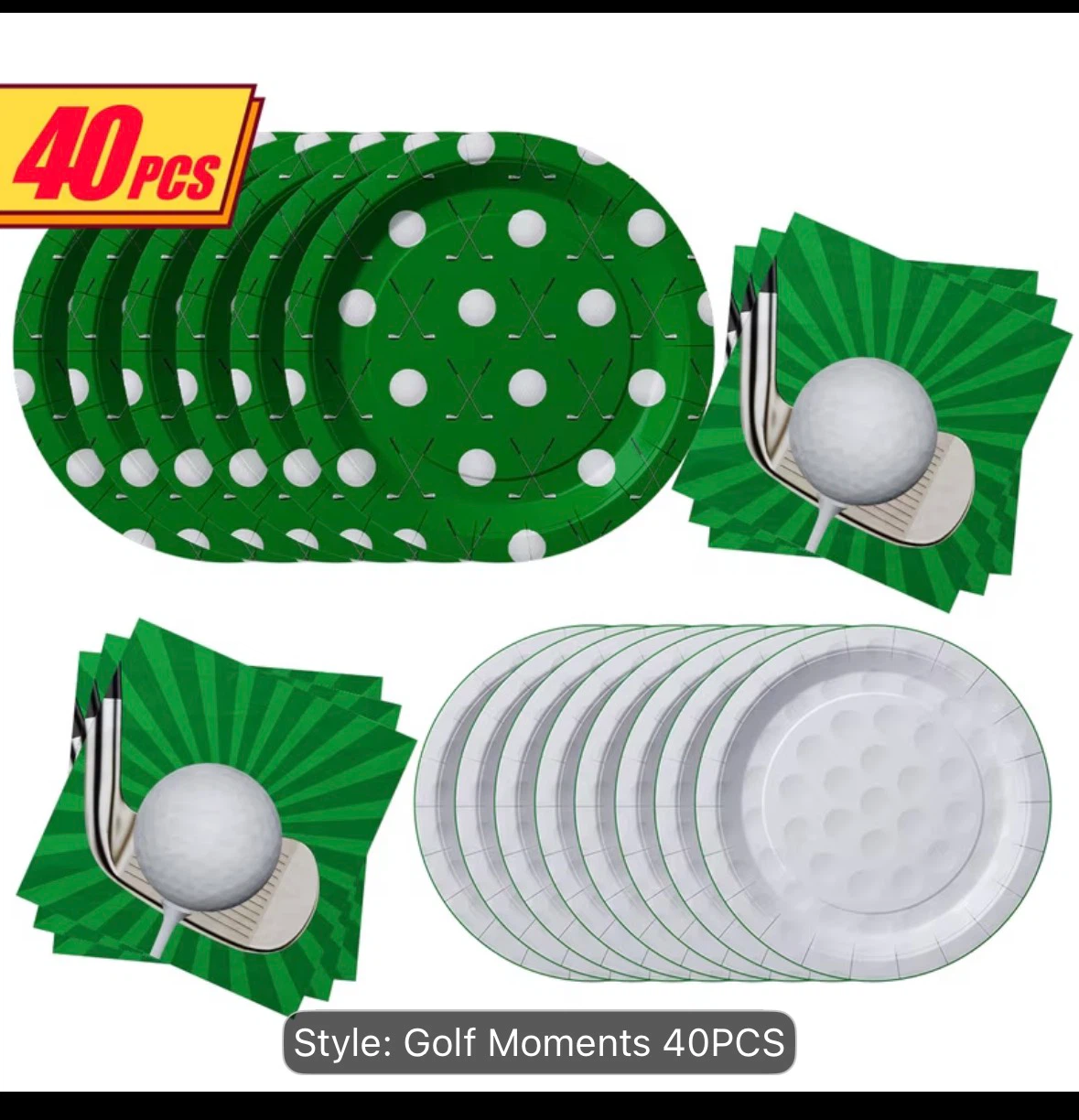 Golf Themed Birthday Party Supplies Set - photo 3