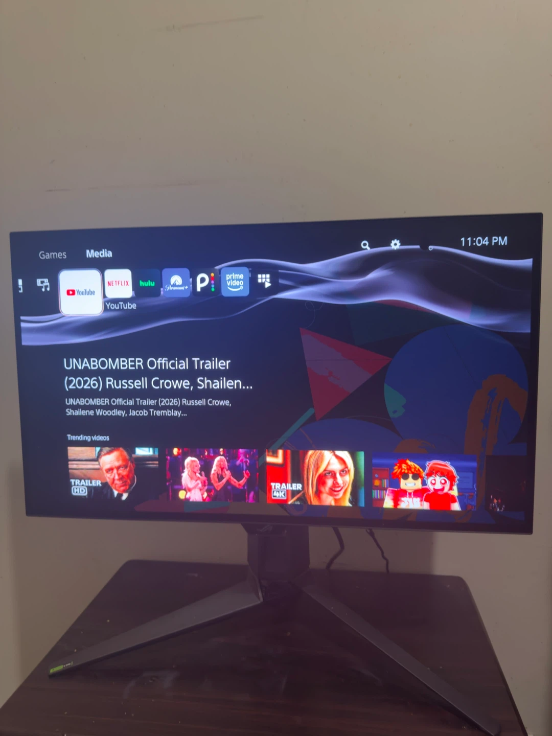 OLED gaming monitor