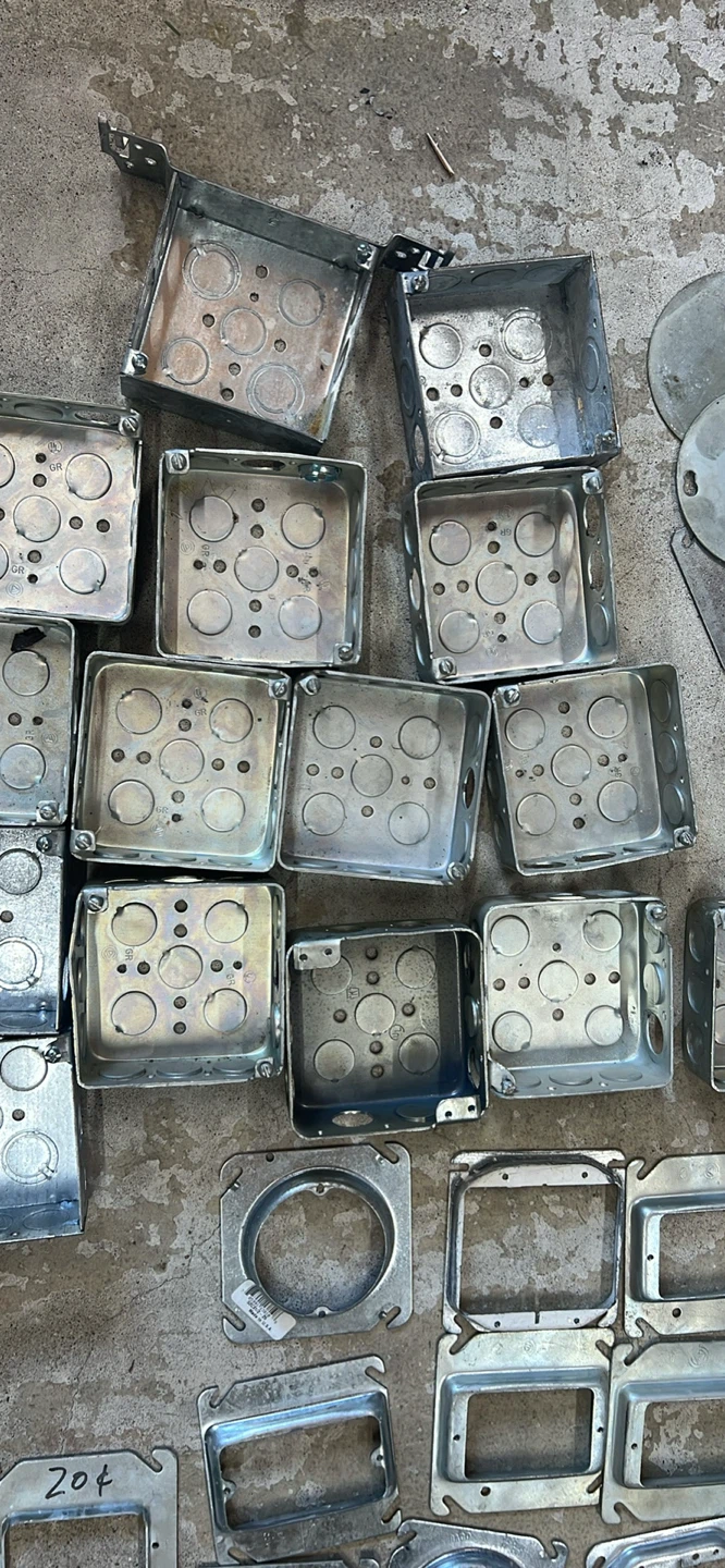 Assorted Electrical Junction Boxes and Covers
