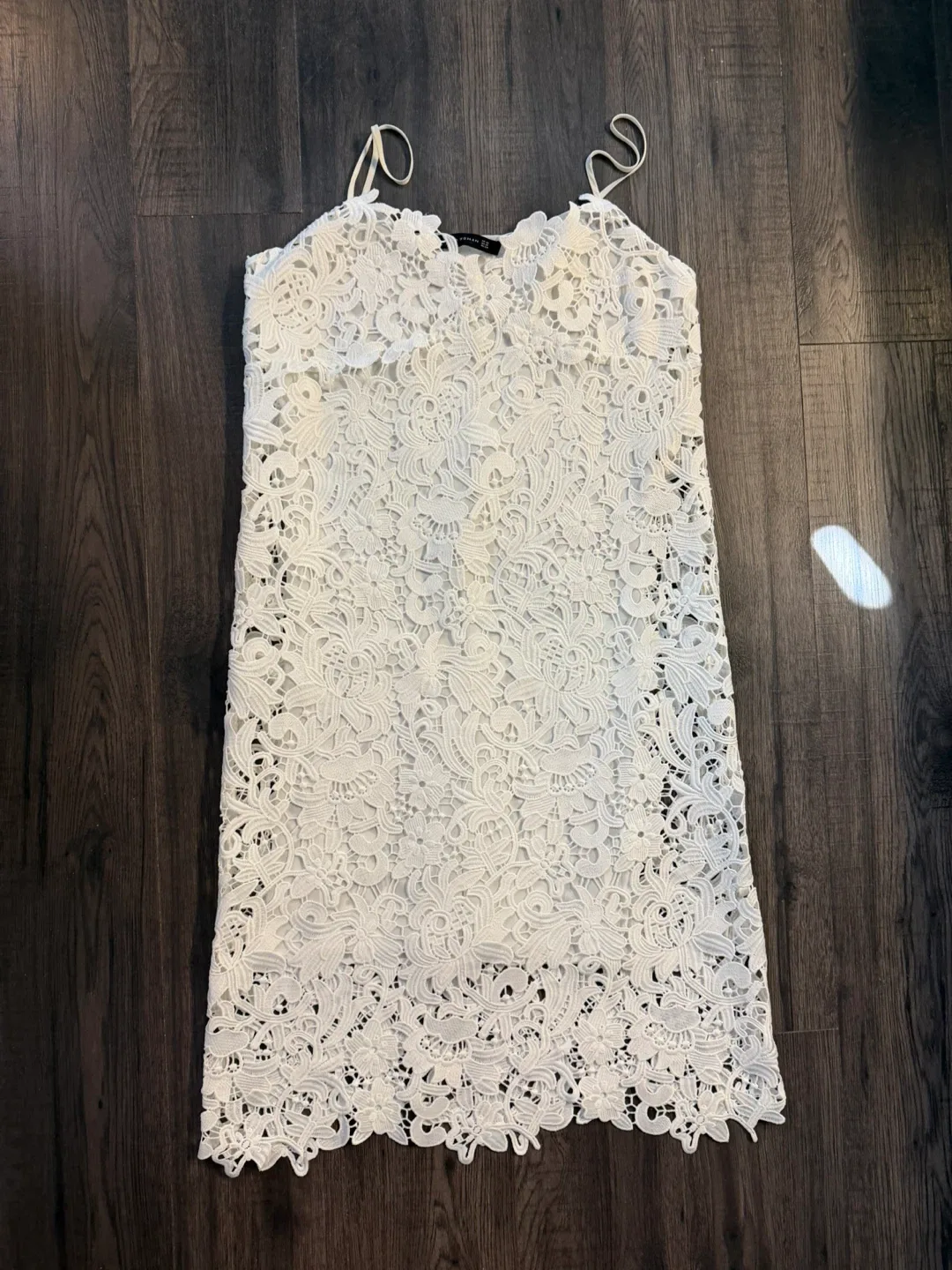 Zara Woman White Lace Dress