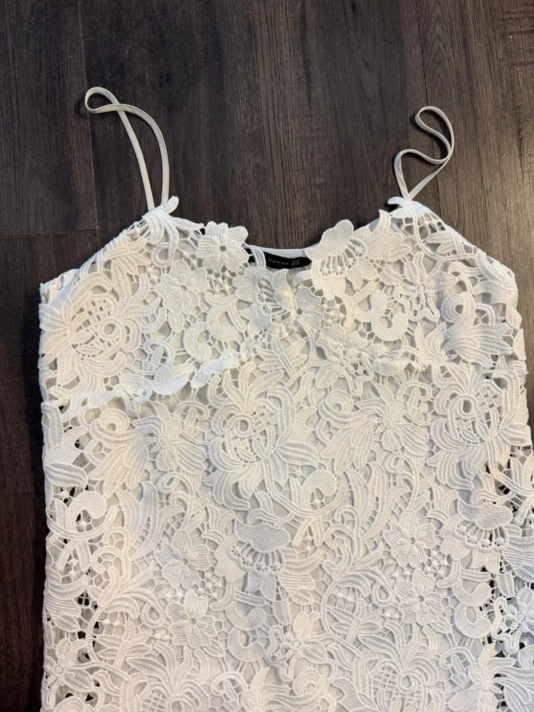 Zara Woman White Lace Dress - photo 2