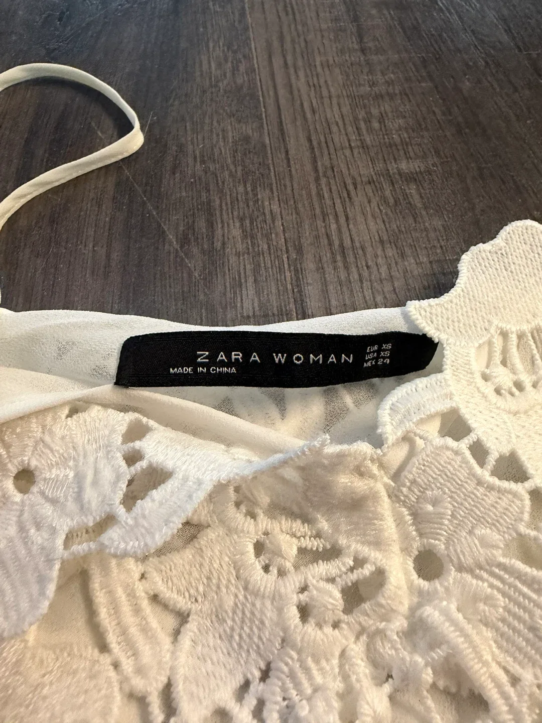 Zara Woman White Lace Dress - photo 3