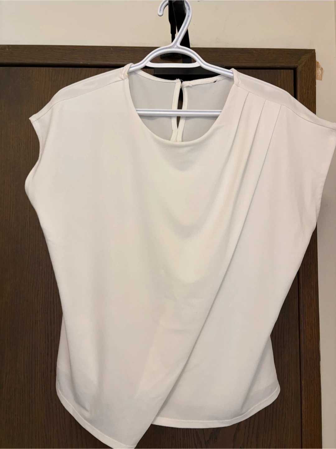 White Cap Sleeve Top_Large - photo 2