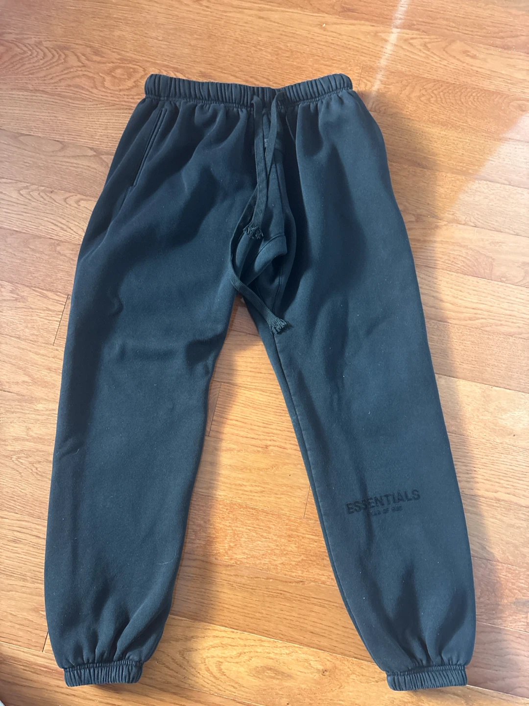 Black Essential Pants Size Medium