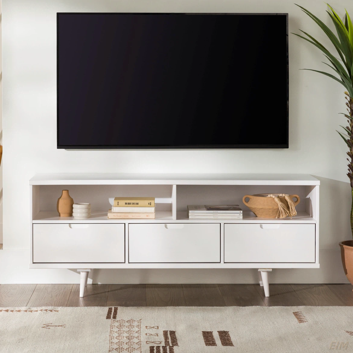 Brand-New Walker Edison 58” Solid-Wood TV Stan