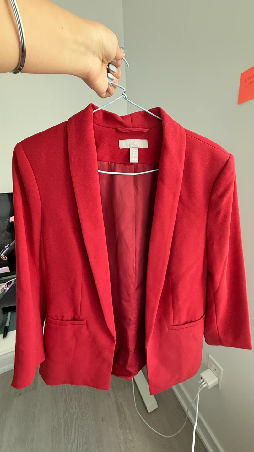 H&M Red Blazer - Size 36P - photo 2