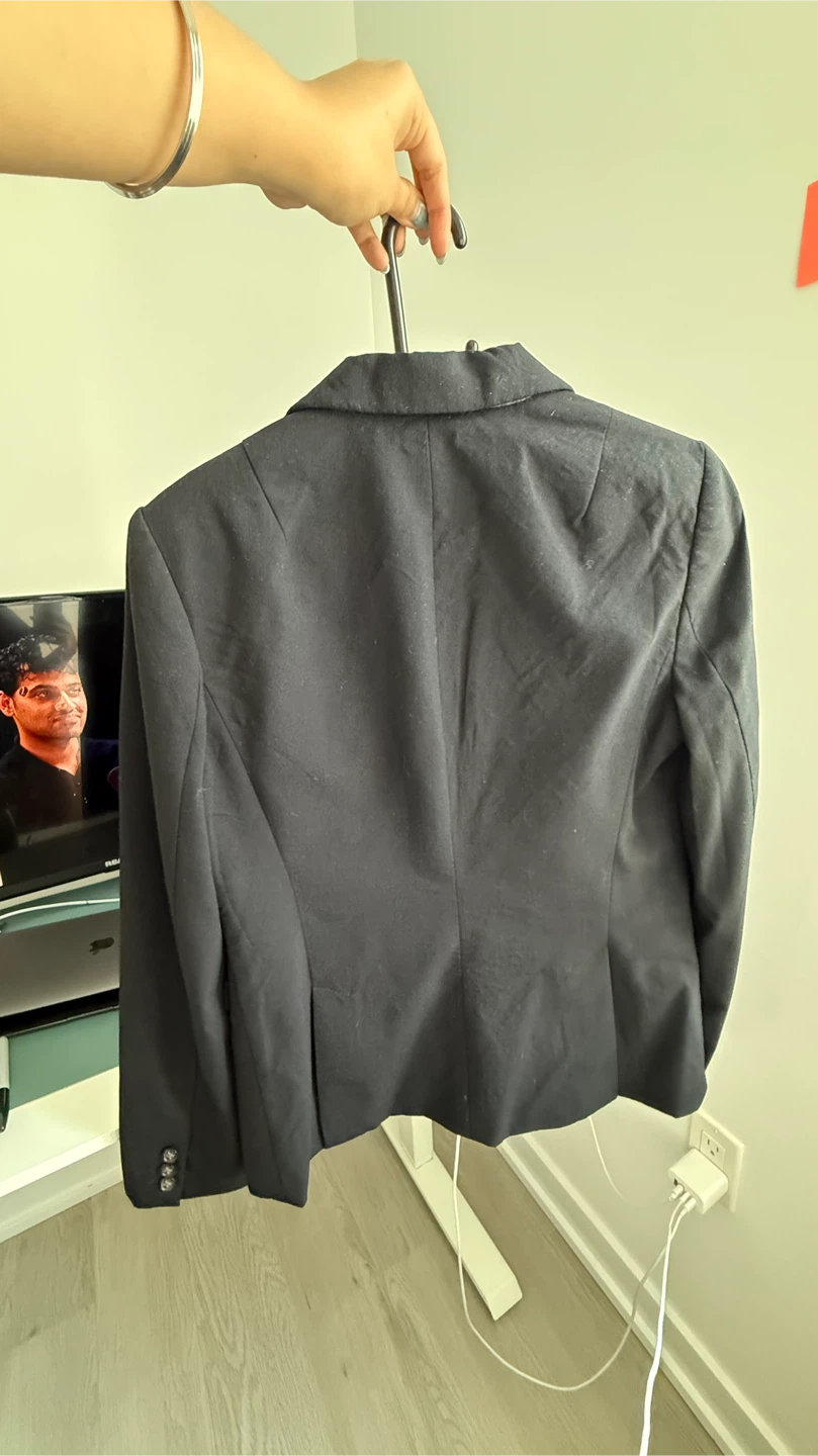 Fitted Banana Republic Black Blazer Size 6 - photo 2