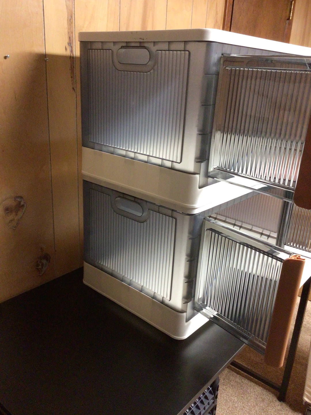 Stackable Storage Bins with Doors - photo 3