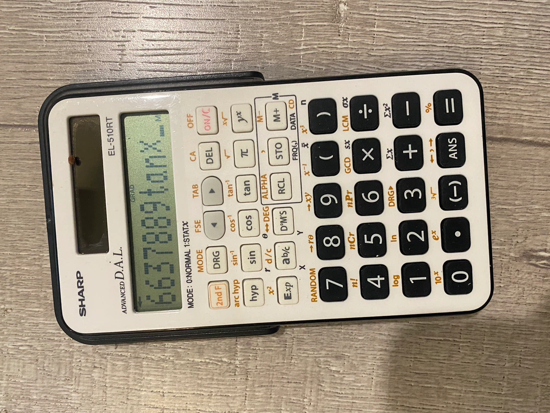 Sharp EL-510RT Advanced D.A.L. Scientific Calculator with Cover - photo 3