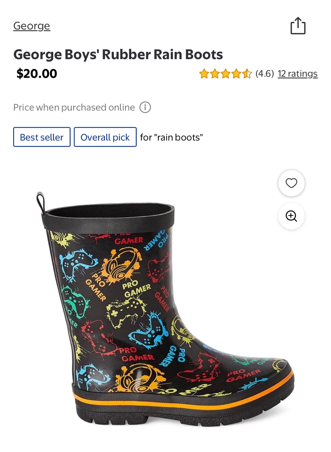 George Boys’ Rain Boots - photo 2
