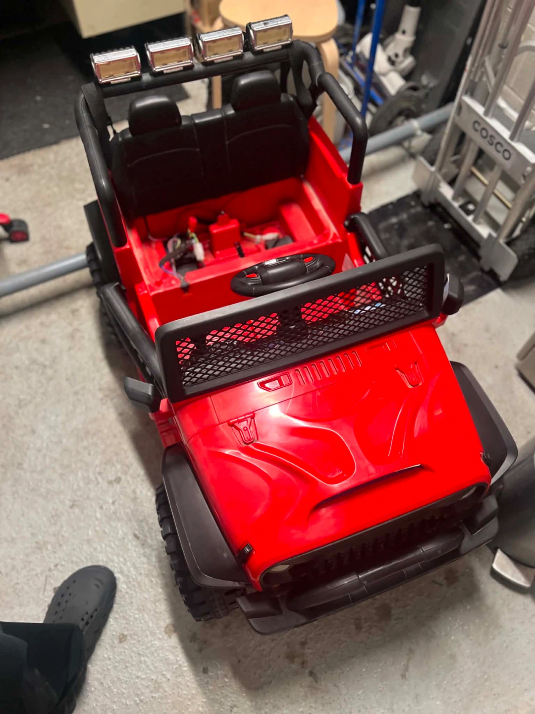 Red Jeep Style Kids Ride-On Toy Car