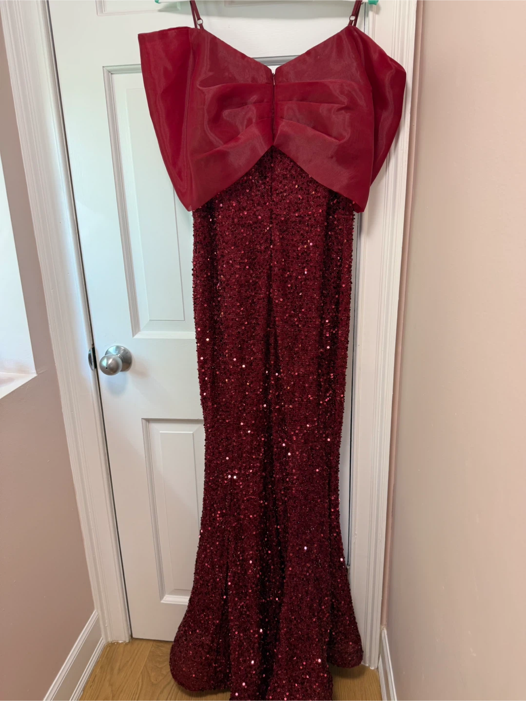 Miss Ord Red Sequin Maxi Dress XL - photo 4