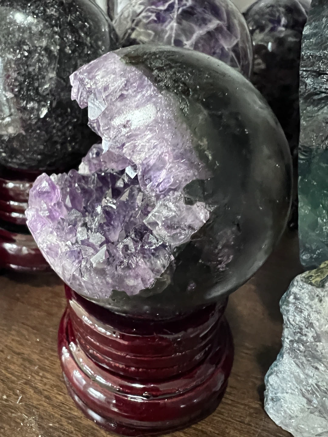 AMETHYST “pac-man” SPHERE - photo 2
