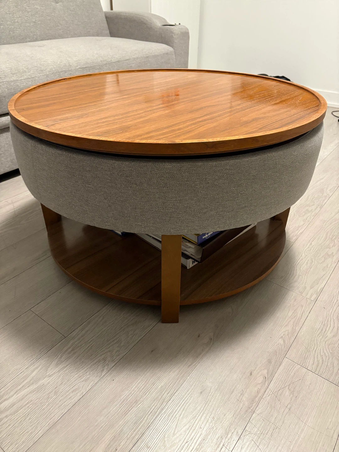 Lift Top Coffee Table with Storage - photo 2