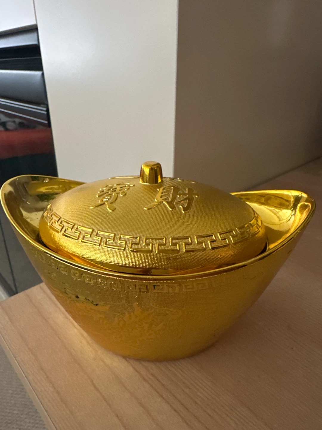 Gold Ingot Shaped Decorative Bowl