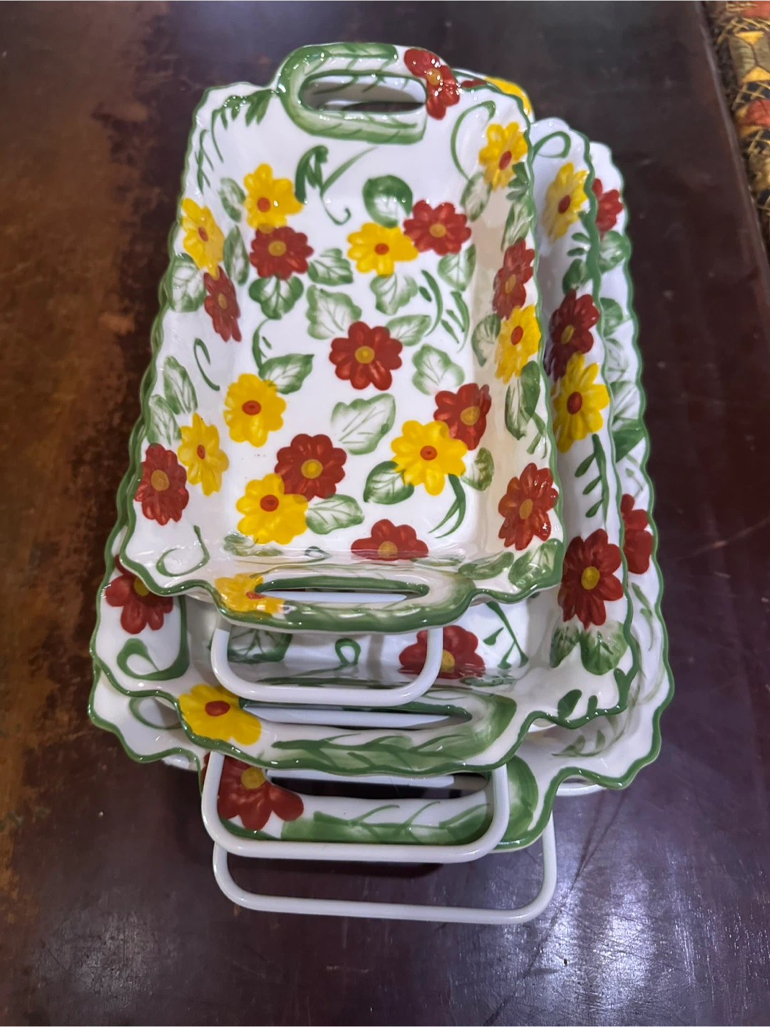 Temp-tations set of 3 rectangular casserole dishes - photo 2