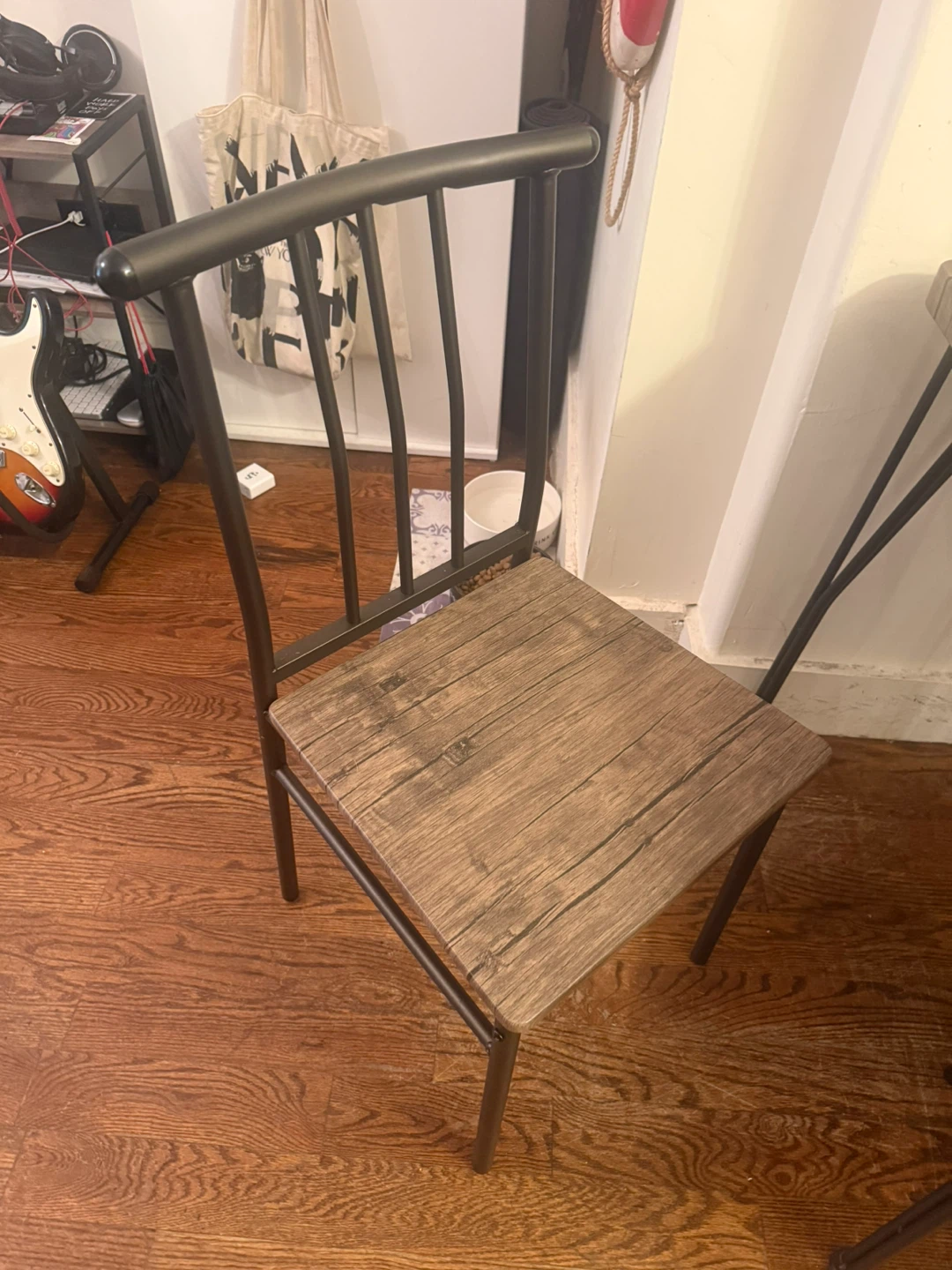 Wood Finish Dining Set with 4 Chairs - photo 3