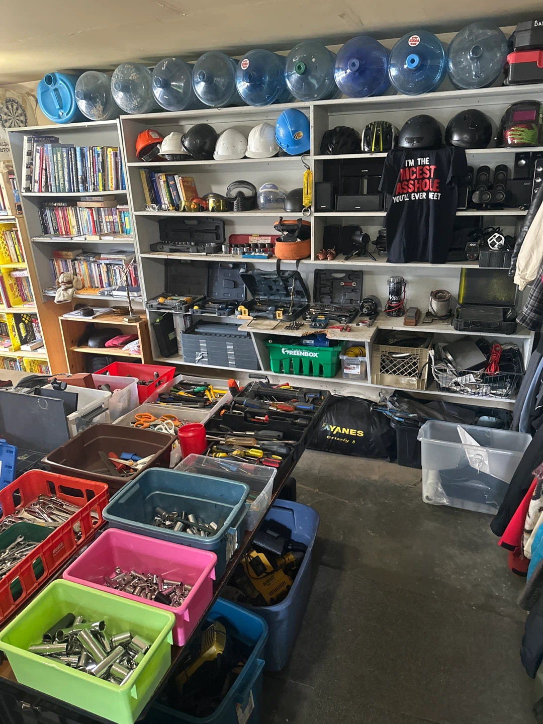 Garage sale. Bring friends and family for great deals