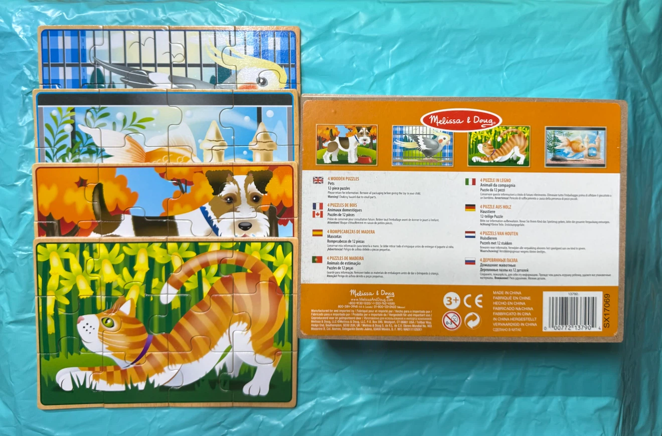 Melissa & Doug Wooden Pets Jigsaw Puzzles