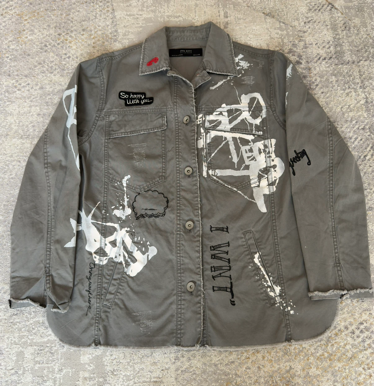 Zara graffiti Jacket - photo 2