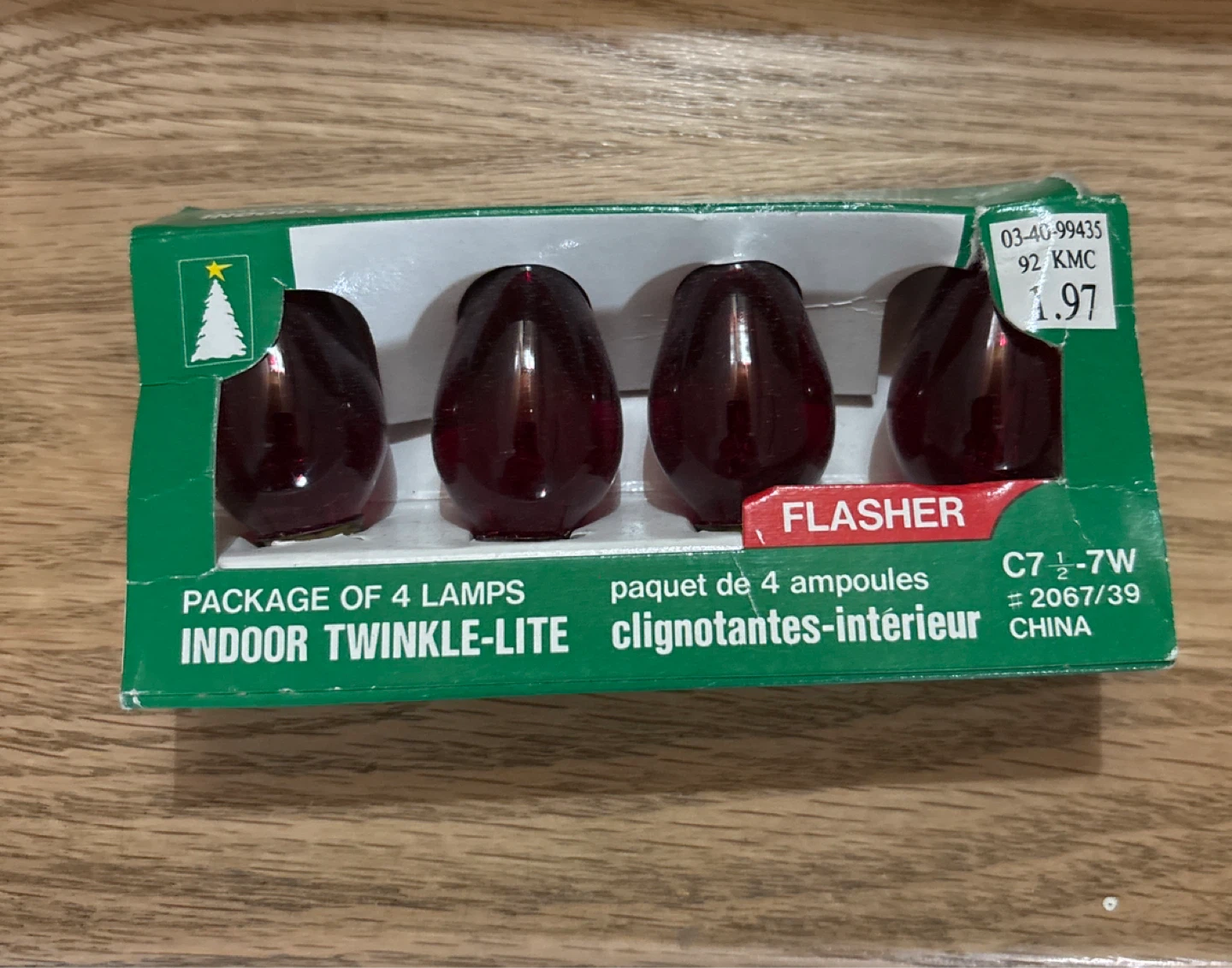 Indoor Twinkle-Lite Christmas Lamps, 4 Pack