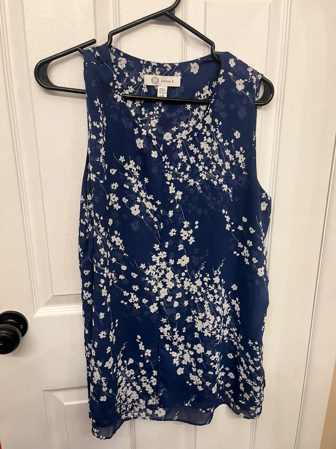 Cristina B Sleeveless Top, Large