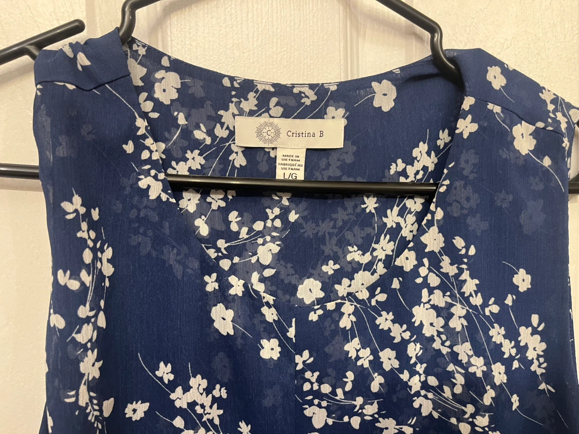 Cristina B Sleeveless Top, Large - photo 2