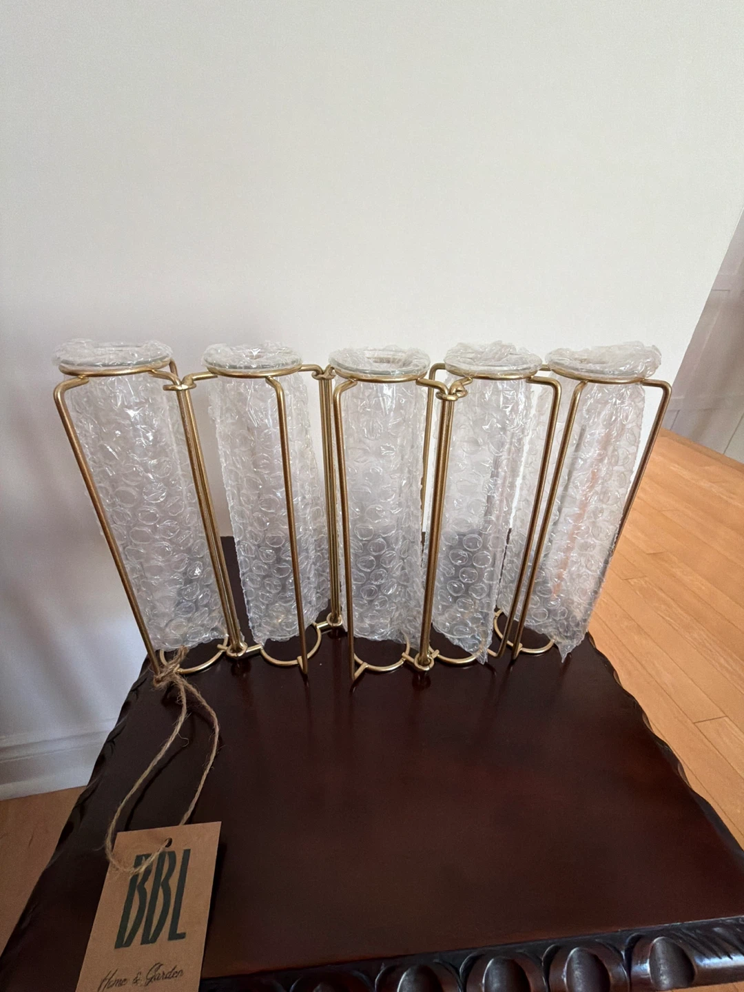 Hinged Glass Vase Set