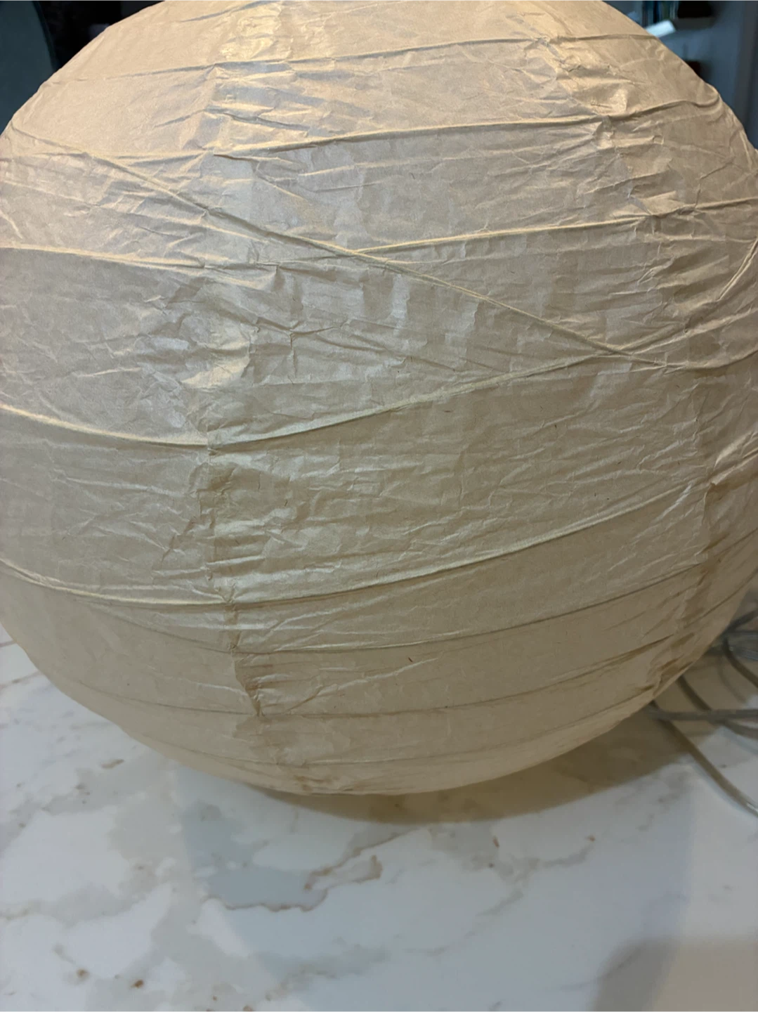 NEW Round Paper Lantern Hanging Light – Complete Fixture
