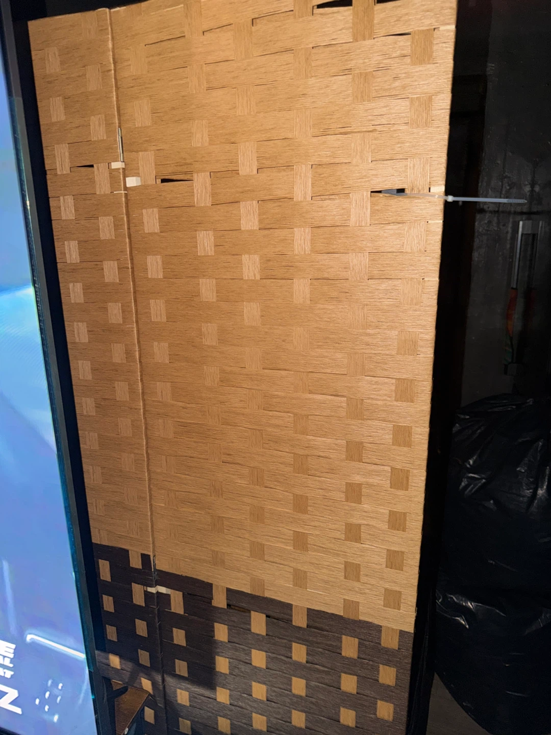 Woven Room Divider Screen 4 panels