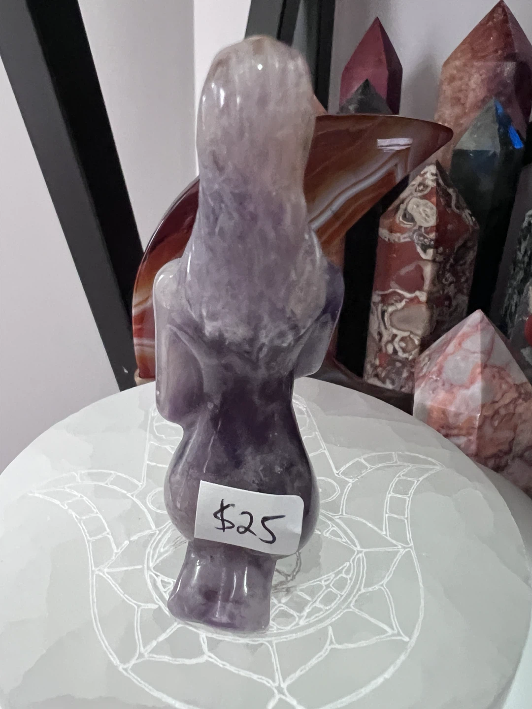 DREAM AMETHYST GODDESS CARVING - photo 3